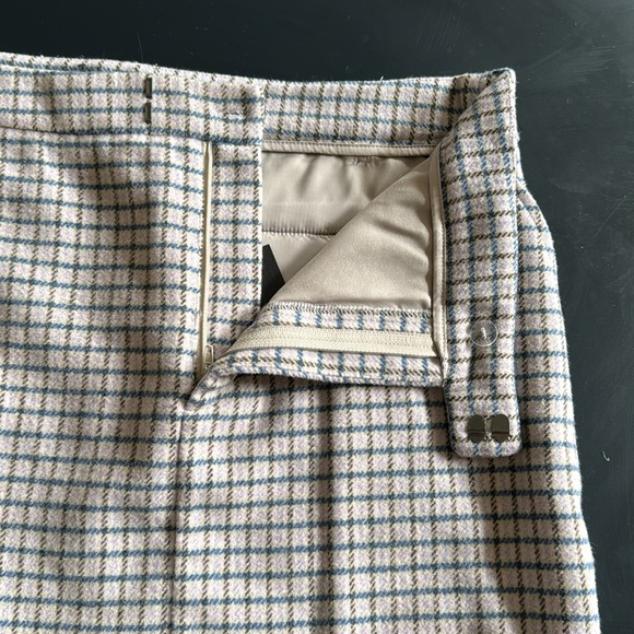 NWT. Never worn. Lilac, blue size 4 Rails wool skirt with pockets - Picture 6 of 7